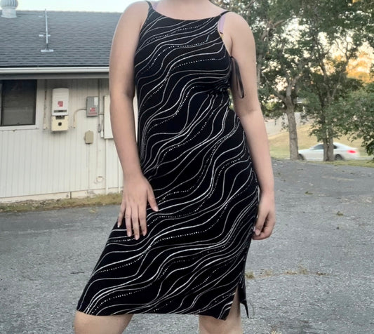Scene 90s vintage party halter midi dress size 11/12