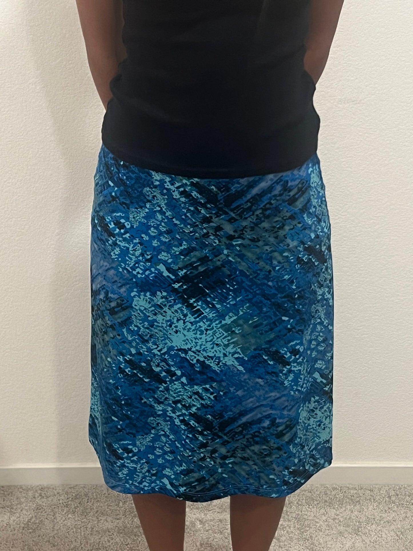 Paris blues blue midi skirt size medium