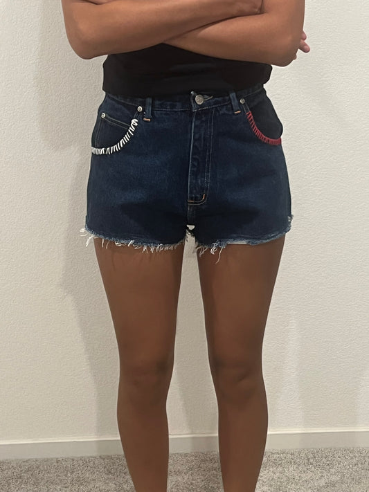 vintage denim shorts size 16