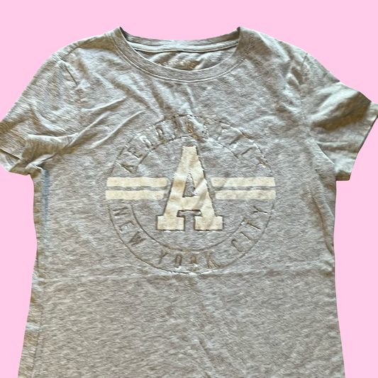 Aeropostale 2017 preppy grey baby tee size medium