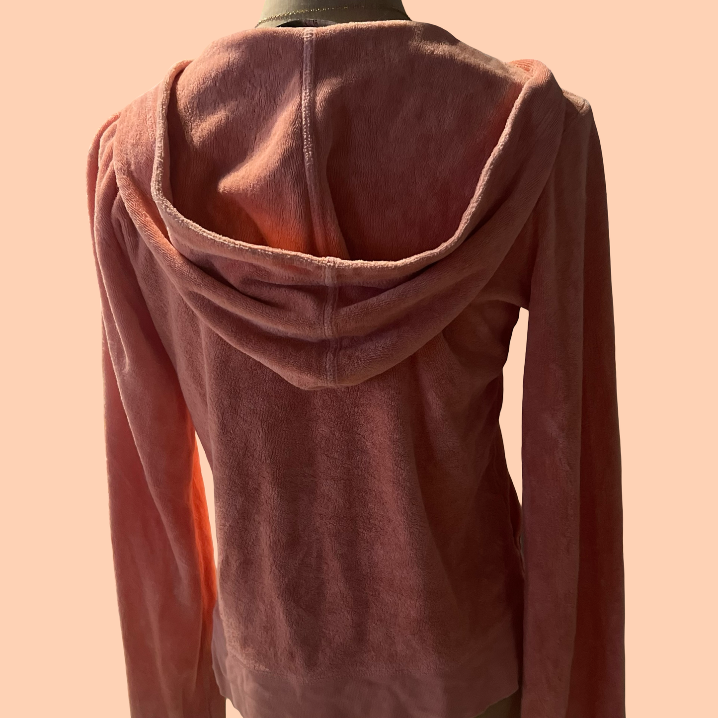 Juicy couture y2k orange zip up sweater size large