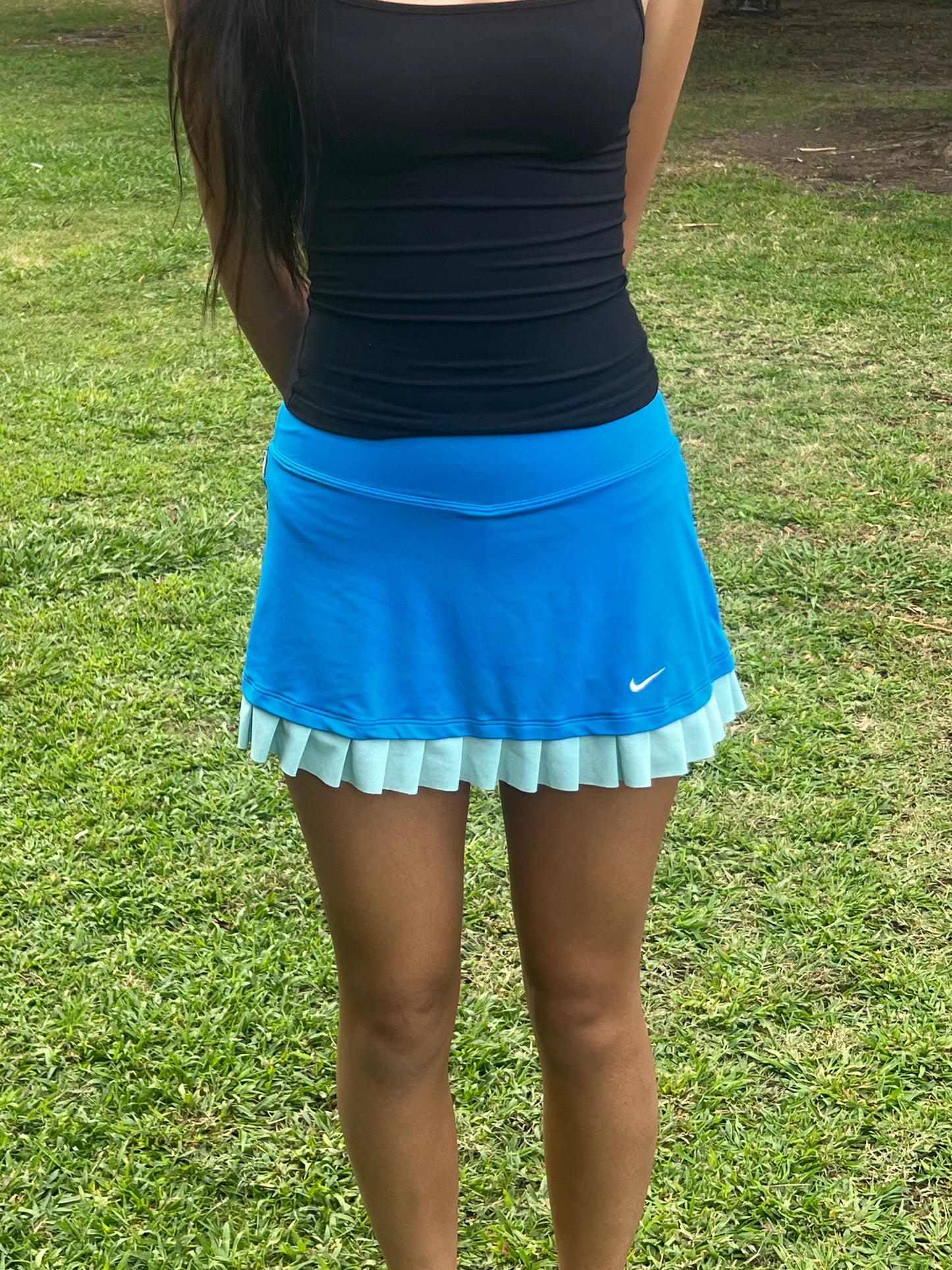 Nike athletic blue mini skirt size XS