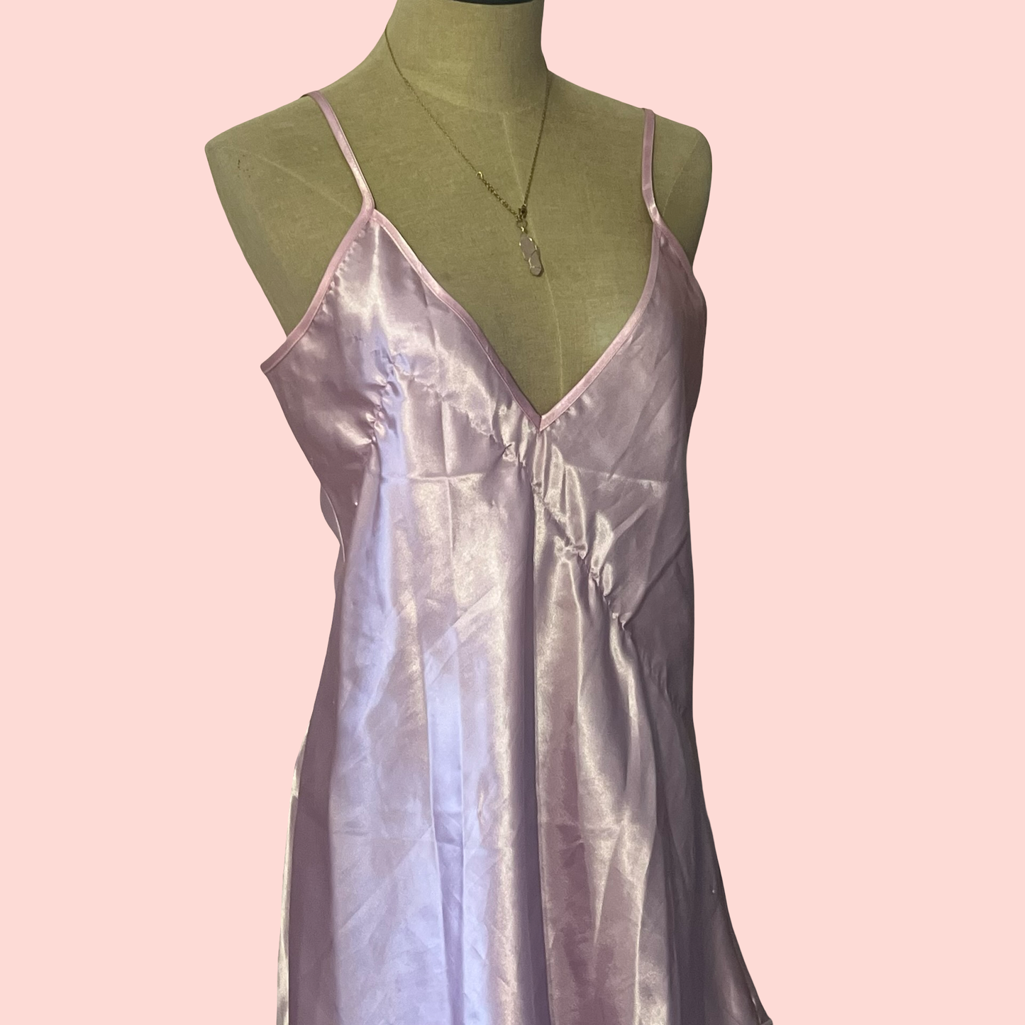 Elegant moments vintage early 2000s y2k princess coquette pink slip dress size small
