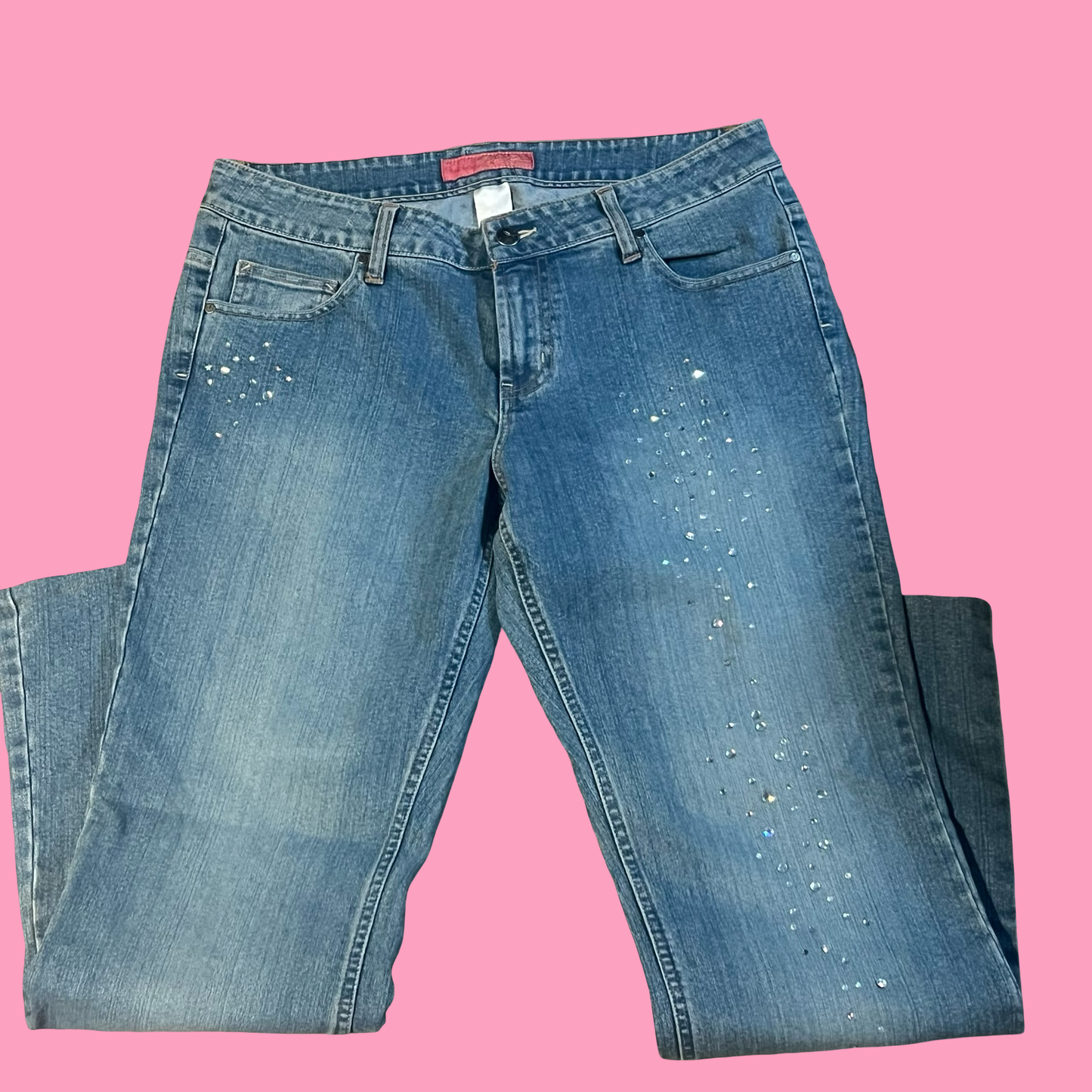 Thalia soda low rise flare jeans