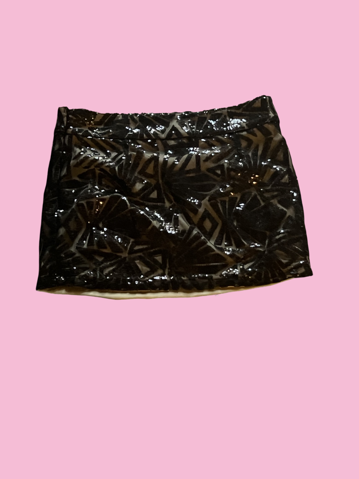 Early 2000s y2k party clubbing sequin mini skirt size large