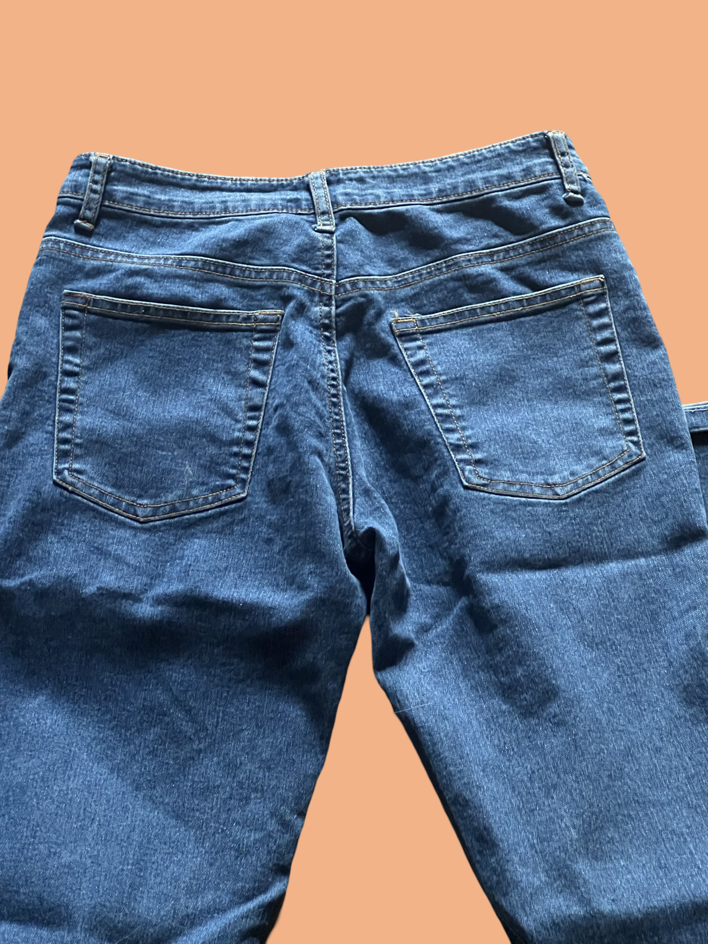 Blue navy vintage early 2000s flare jeans