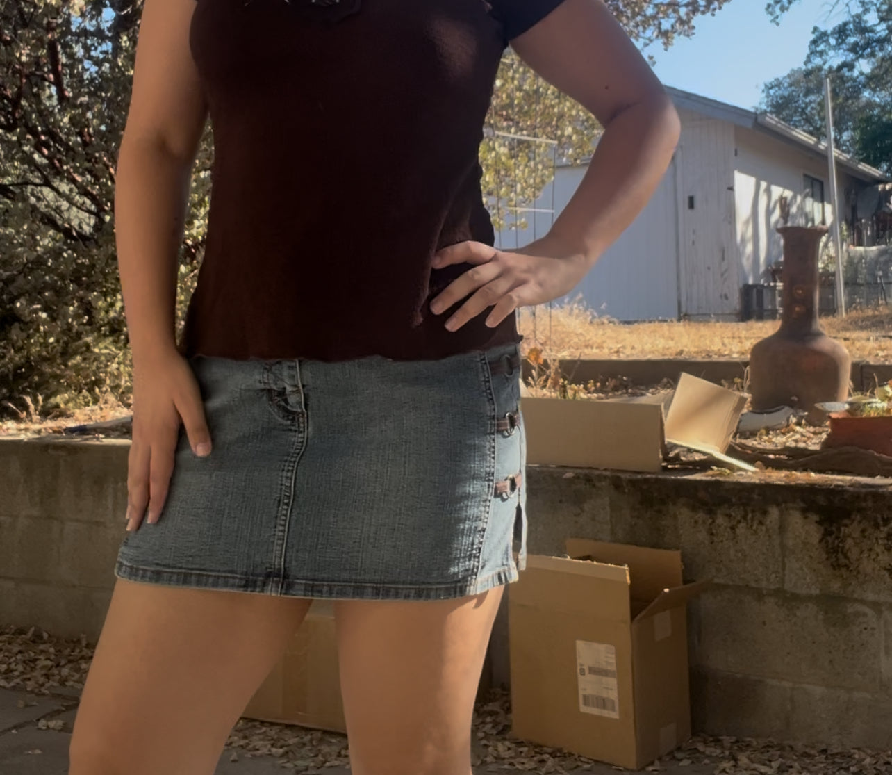Joe boxer vintage early 2000s y2k bratz jean mini skirt size 11