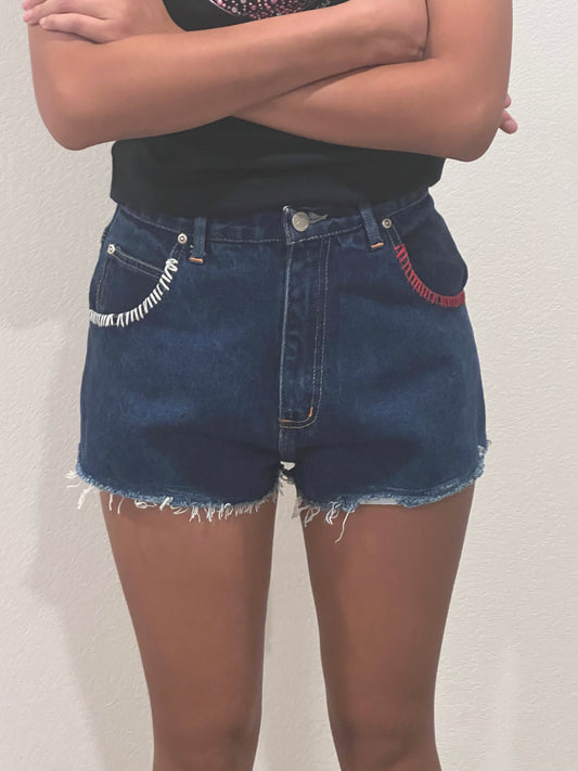 vintage denim shorts size 16