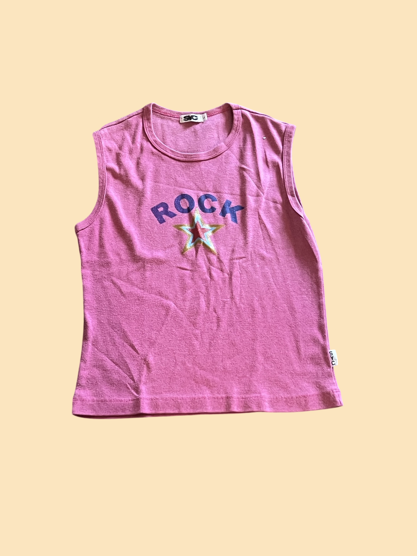 Rock star early 2000s top size kids large