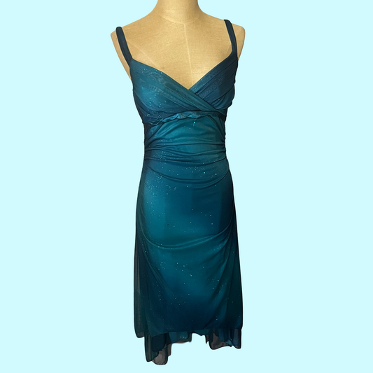 Ruby rox early 2000s y2k girly sparkly fairycore mermaid midi formal party dress size medium