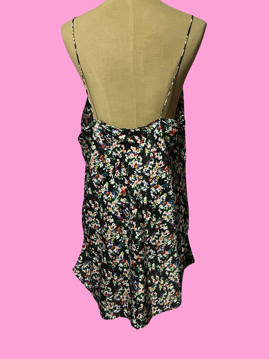 Laura adams floral slip dress size large