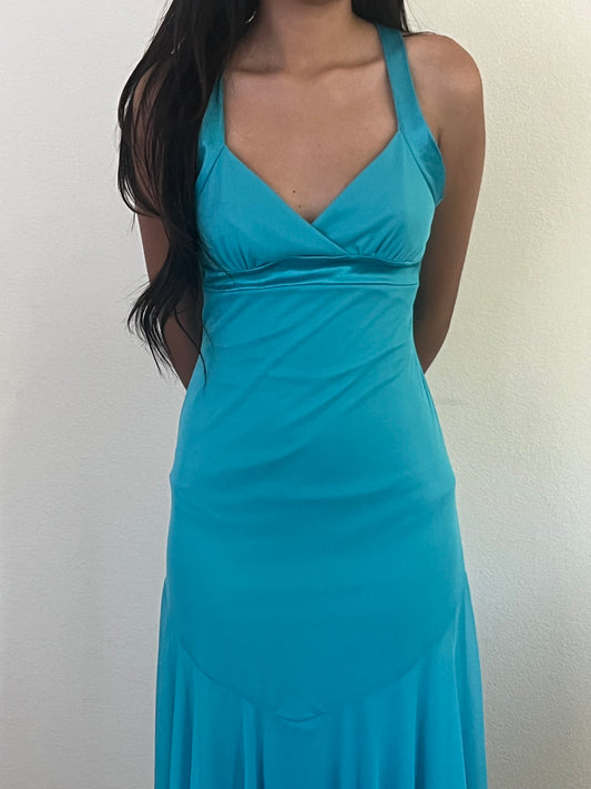 Early 2000s blue y2k h20 dress size small