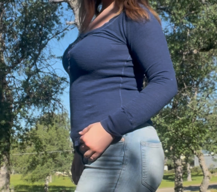 Aerie early 2000s y2k Bella swan Henley long sleeve top size XXL