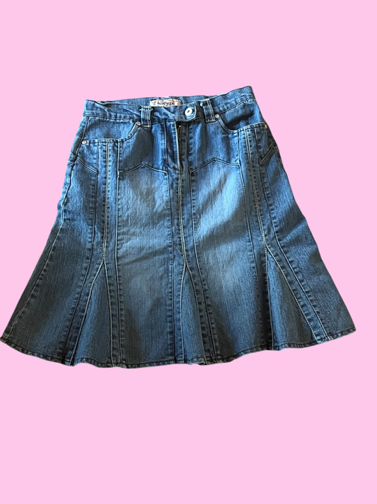 Nofuze vintage 90s indie fairy core jean skirt size 7/8