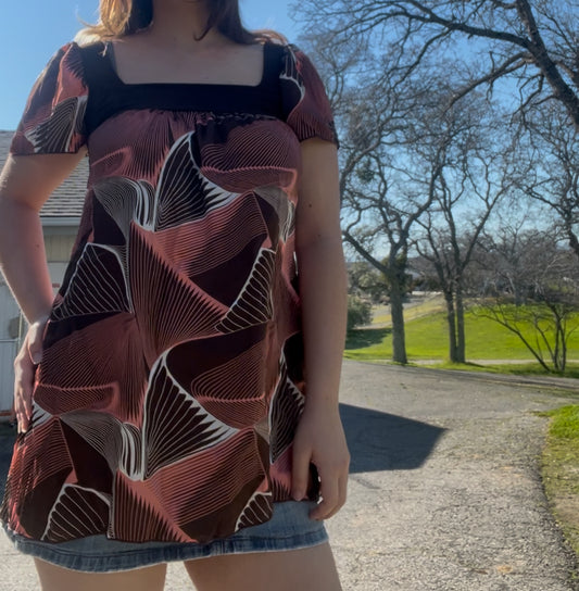 Wet seal vintage early 2000s y2k boho festival blouse size large