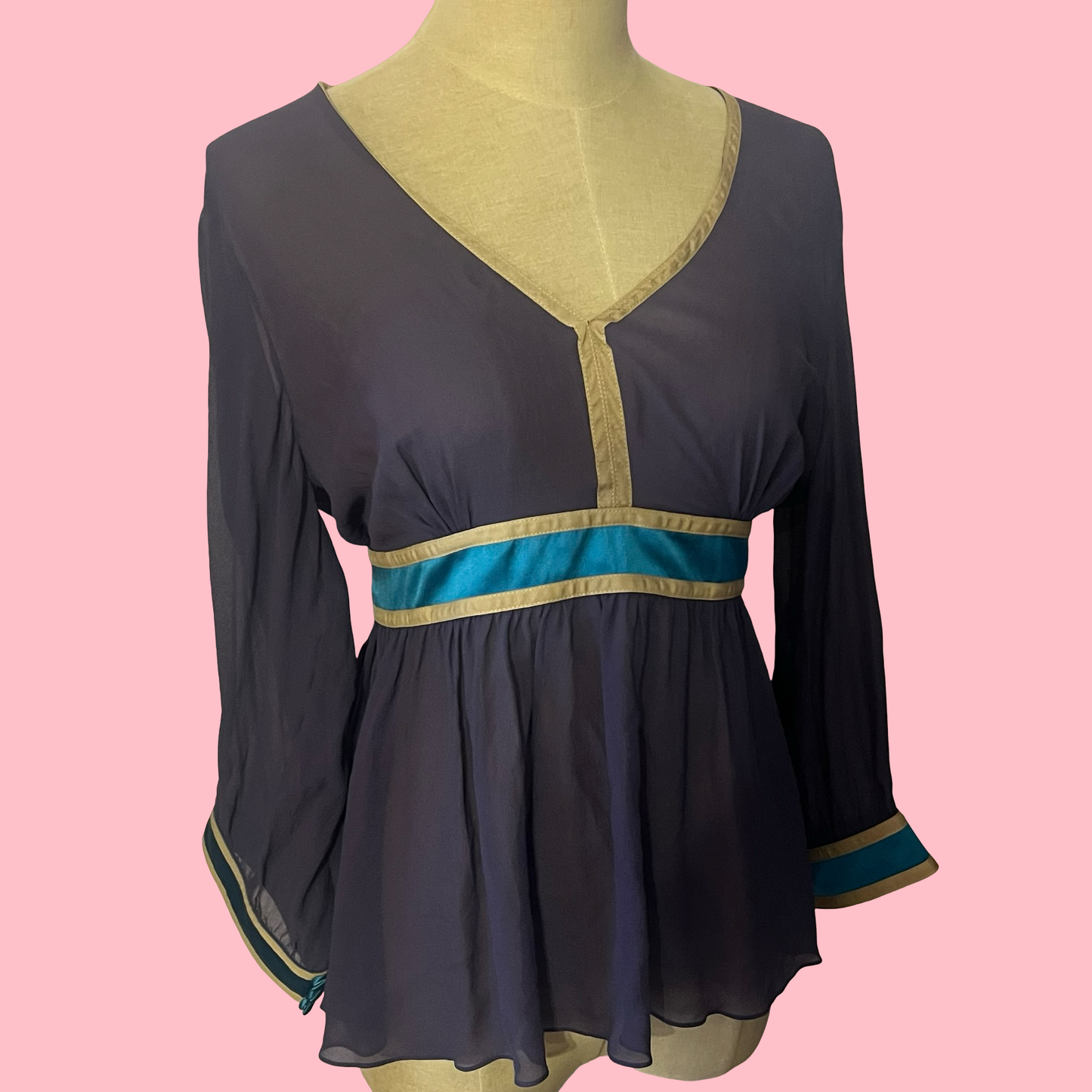 Tufi duek sheer blouse top NWT size EU 44 US large