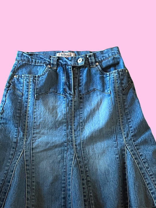 Nofuze vintage 90s indie fairy core jean skirt size 7/8