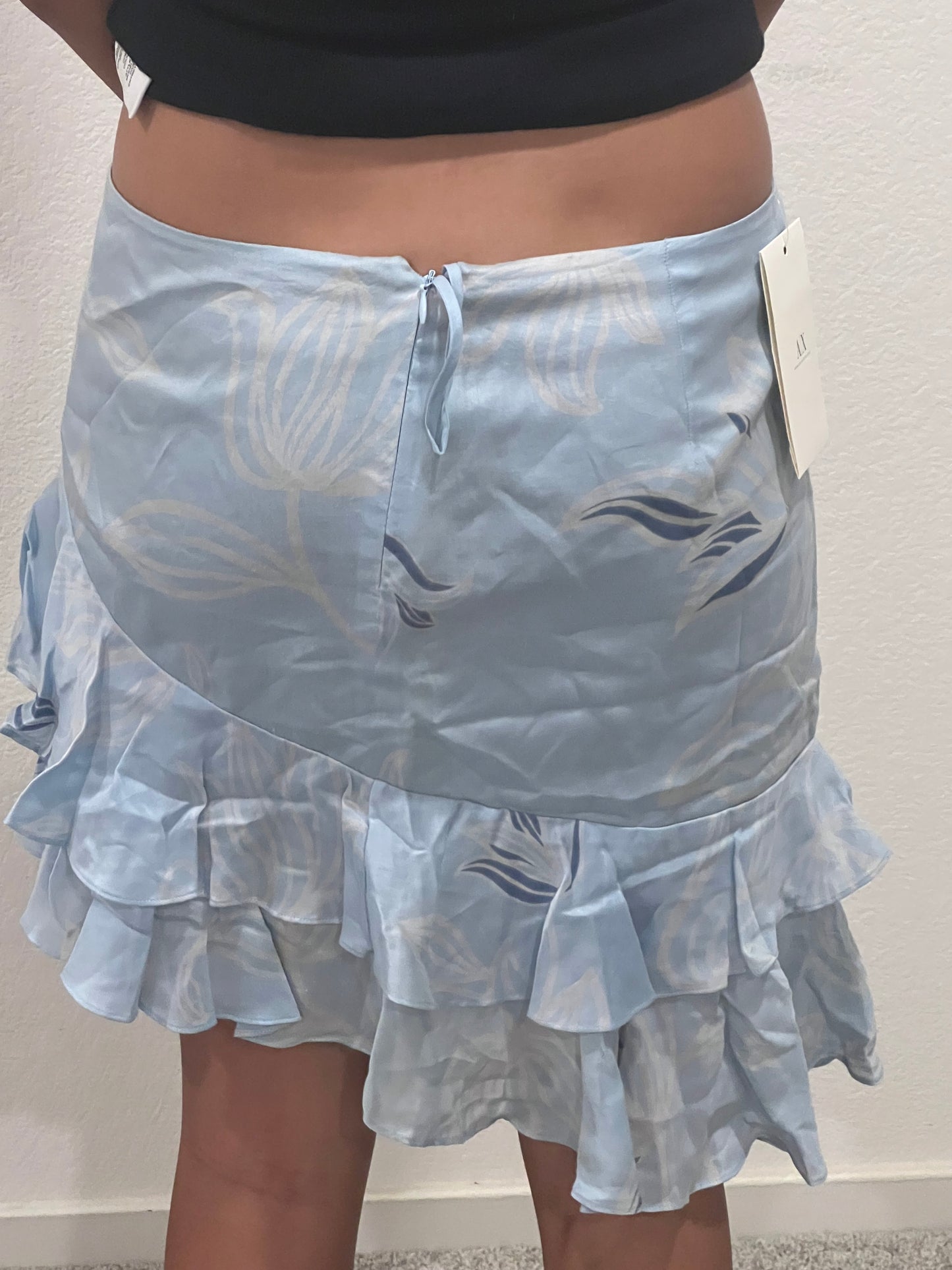 NWT Armani exchange fairy core girly blue skirt size 4