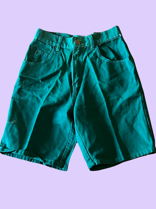 Sostanza green vintage 80s style shorts size 3