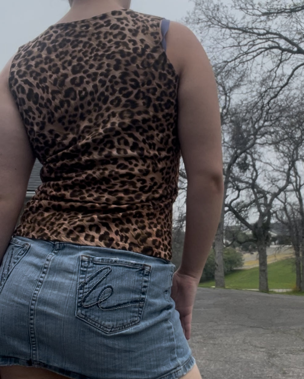 Joseph A vintage cheetah print top size medium