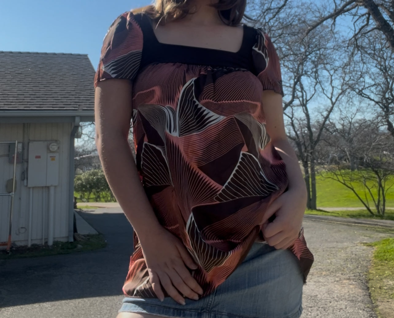 Wet seal vintage early 2000s y2k boho festival blouse size large
