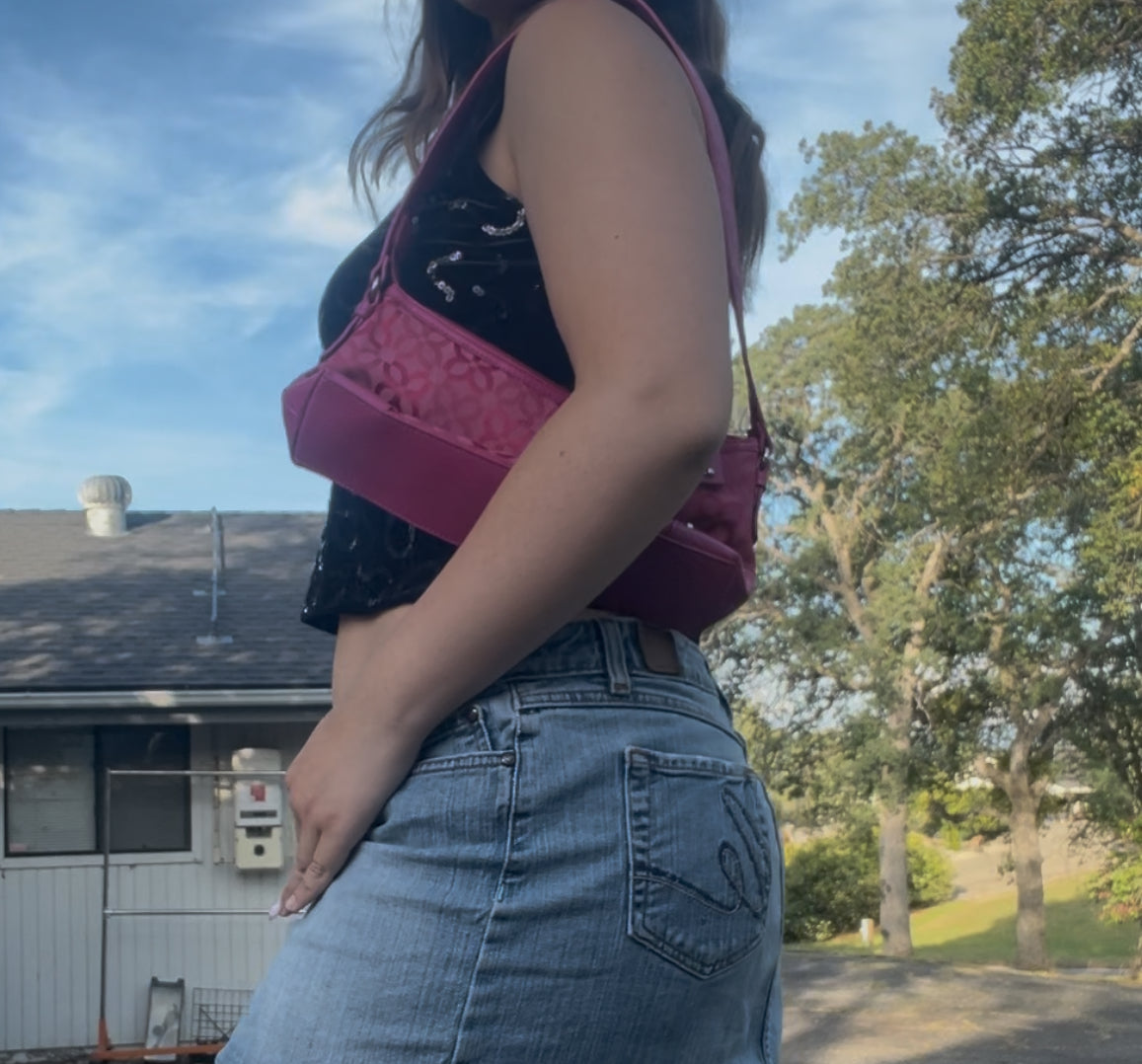 R and k evening vintage glam party rave crop top