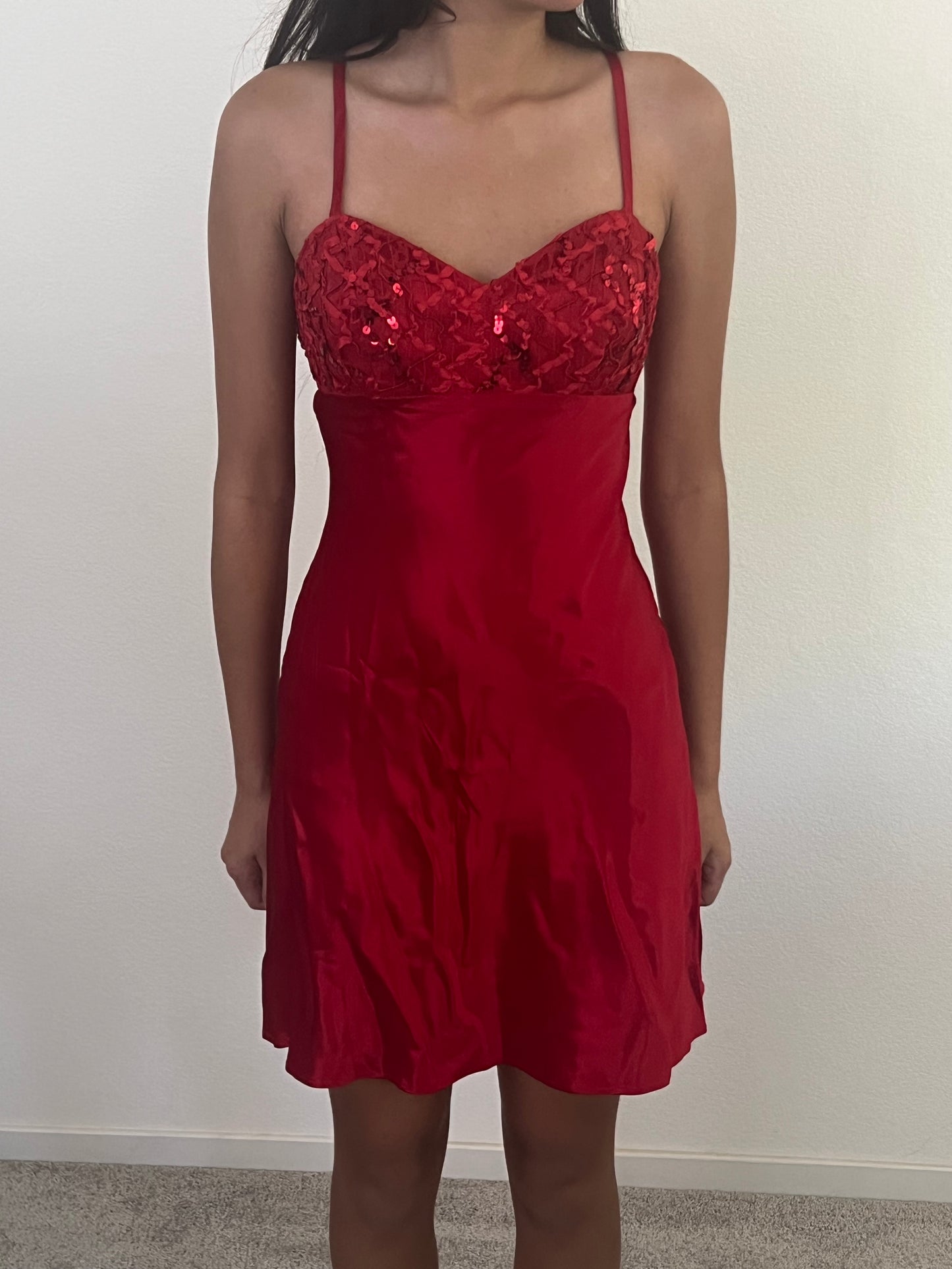 De laru linda bernell vintage red dress size 5/6