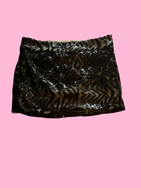 Early 2000s y2k party clubbing sequin mini skirt size large