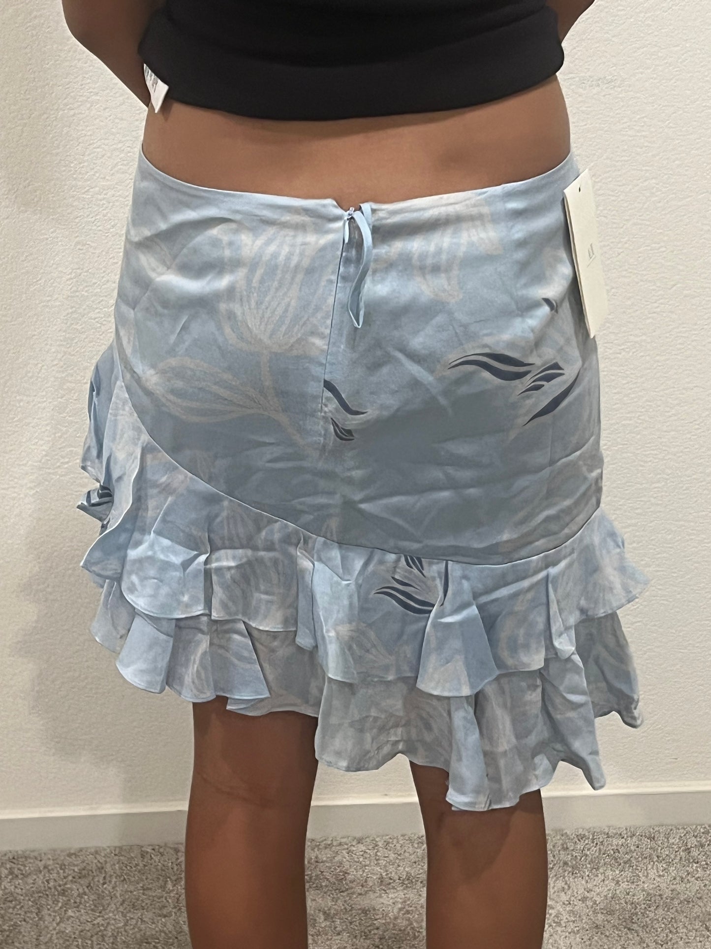 NWT Armani exchange fairy core girly blue skirt size 4