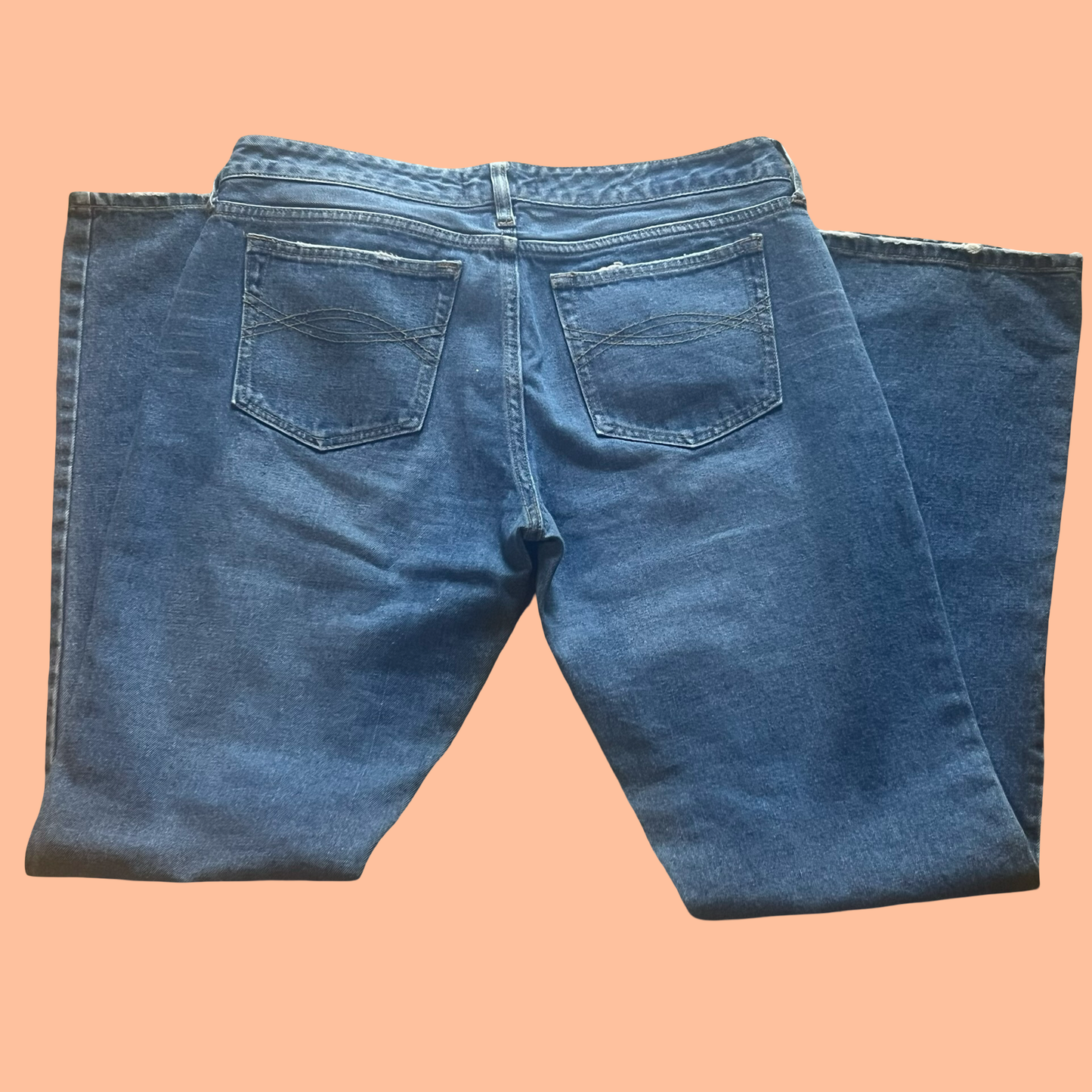 Abercrombie and fitch early 2000s y2k low rise flare jeans size 6