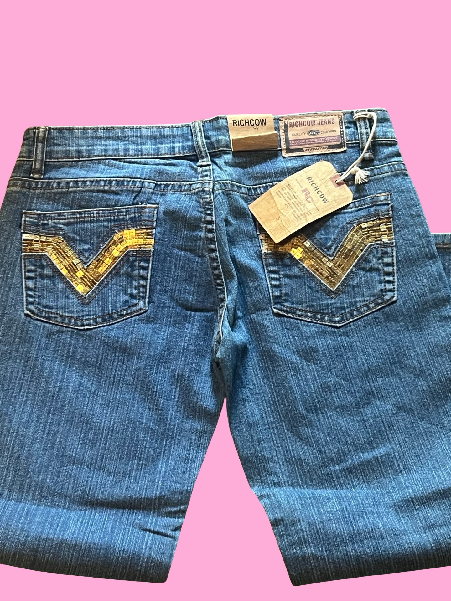NWT Richcow vintage early 2000s low waisted Capri jeans size 5