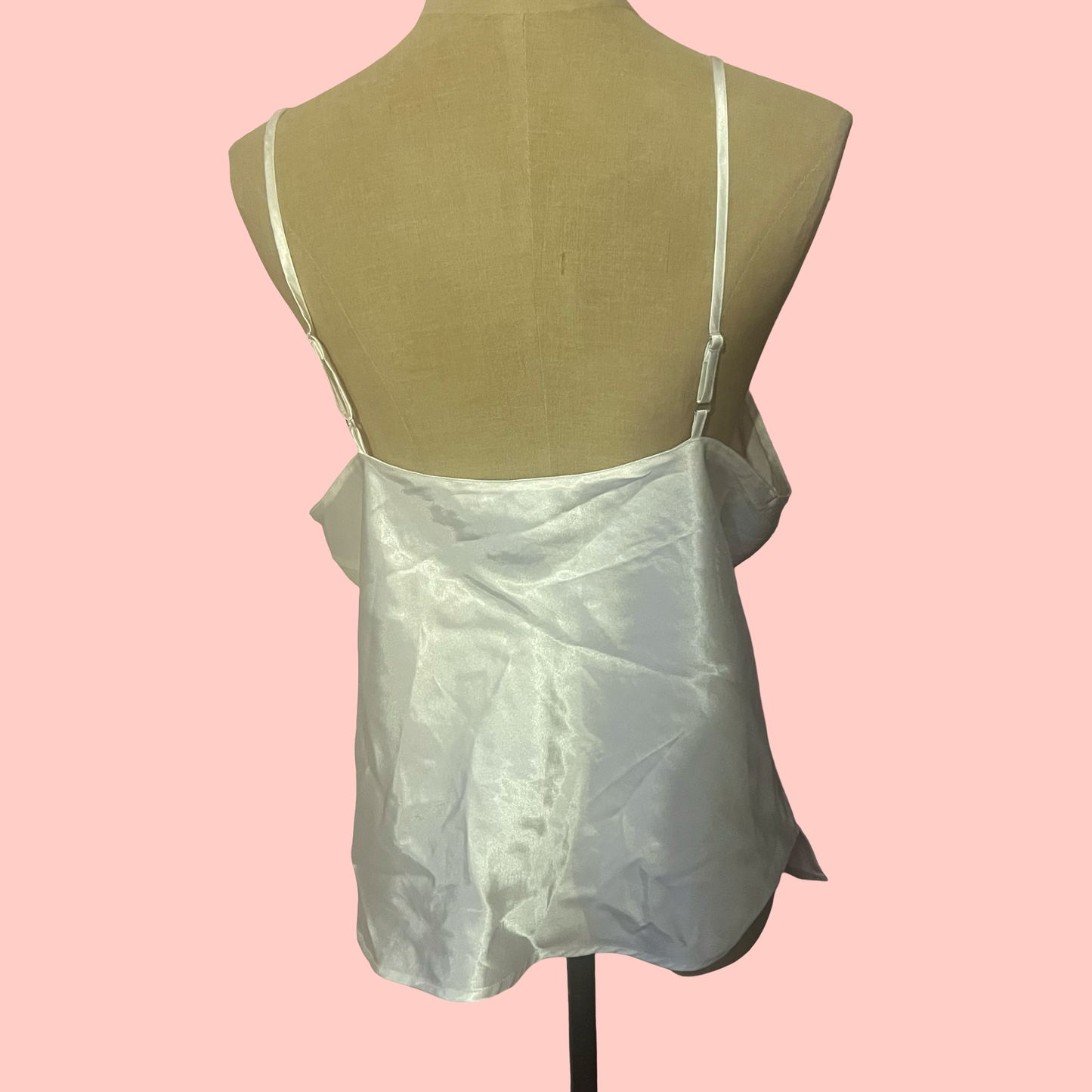 Morgan Taylor girly white lingerie sleep coquette fairycore summer top size medium