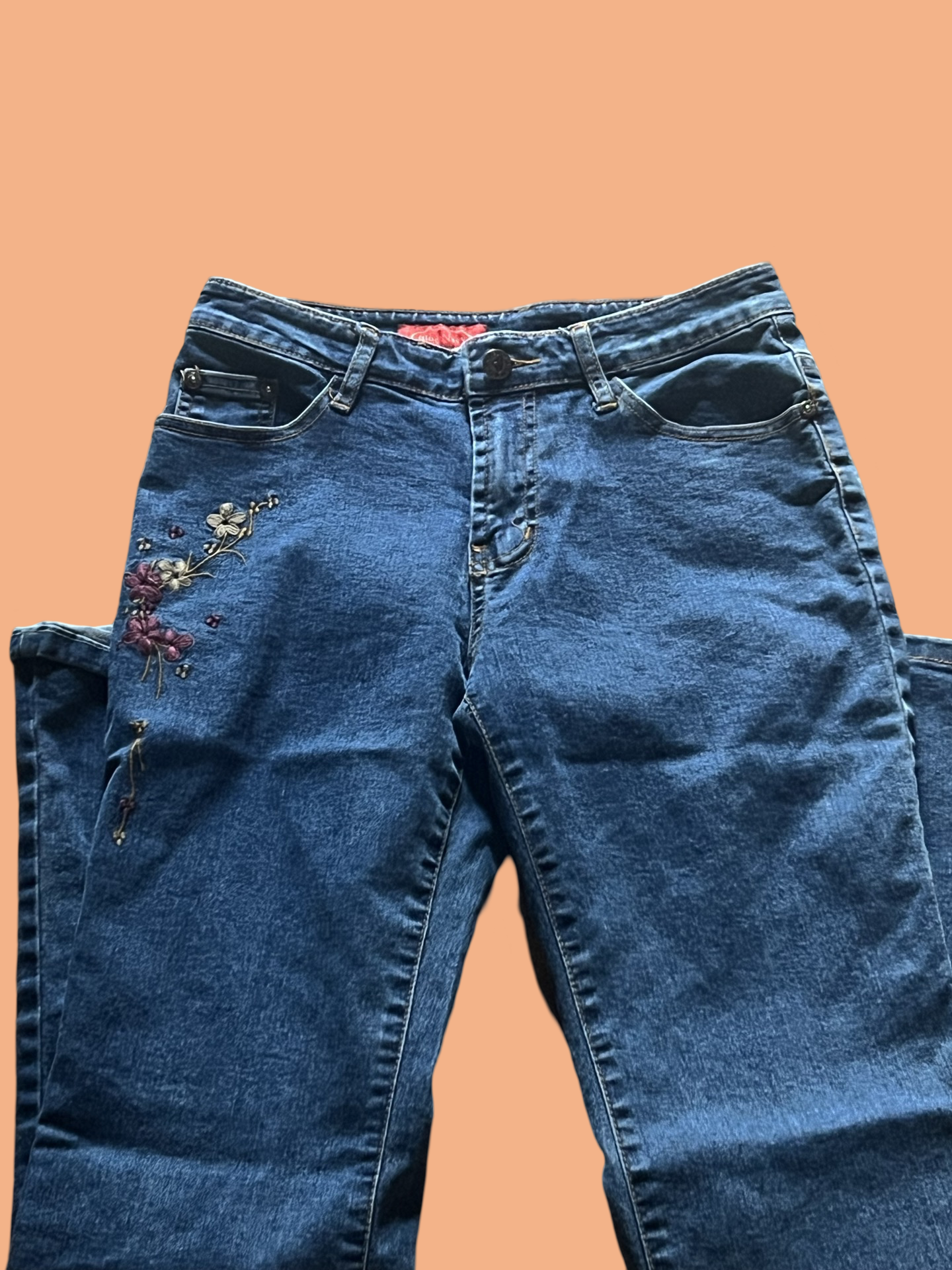 Blue navy vintage early 2000s flare jeans