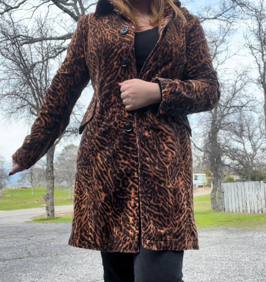 Gallery cheetah print jacket size medium