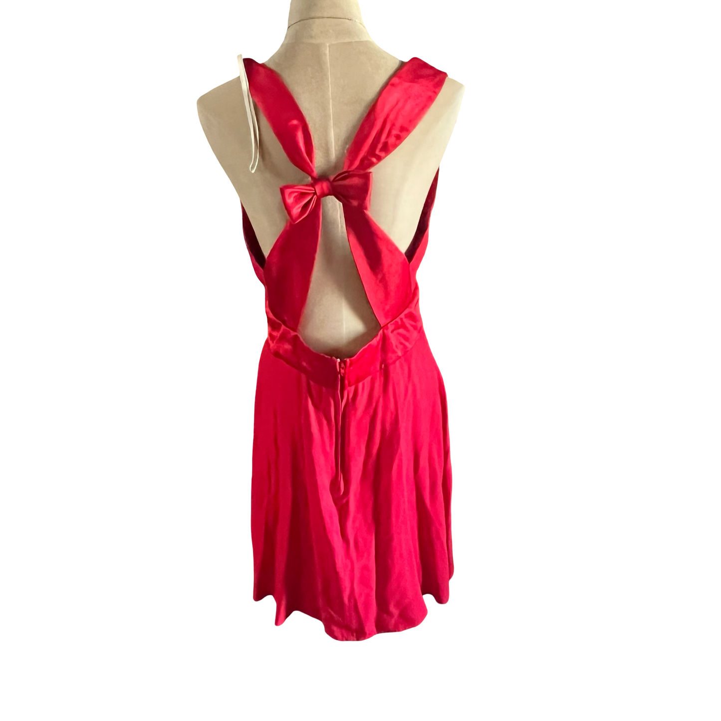 Vintage De Laru 90s red Marilyn Monroe style dress with a red bow size 13/14