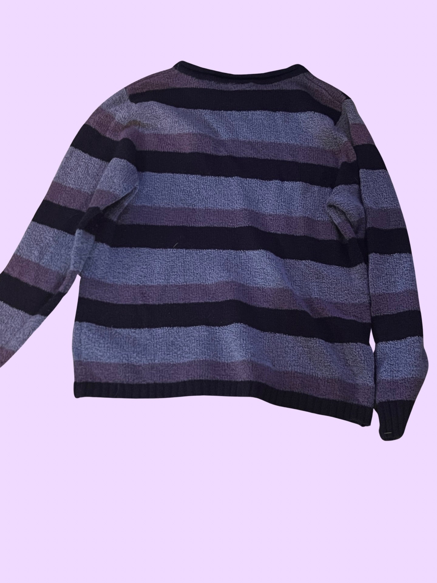 Bobbie brooks purple striped sweater size 2X