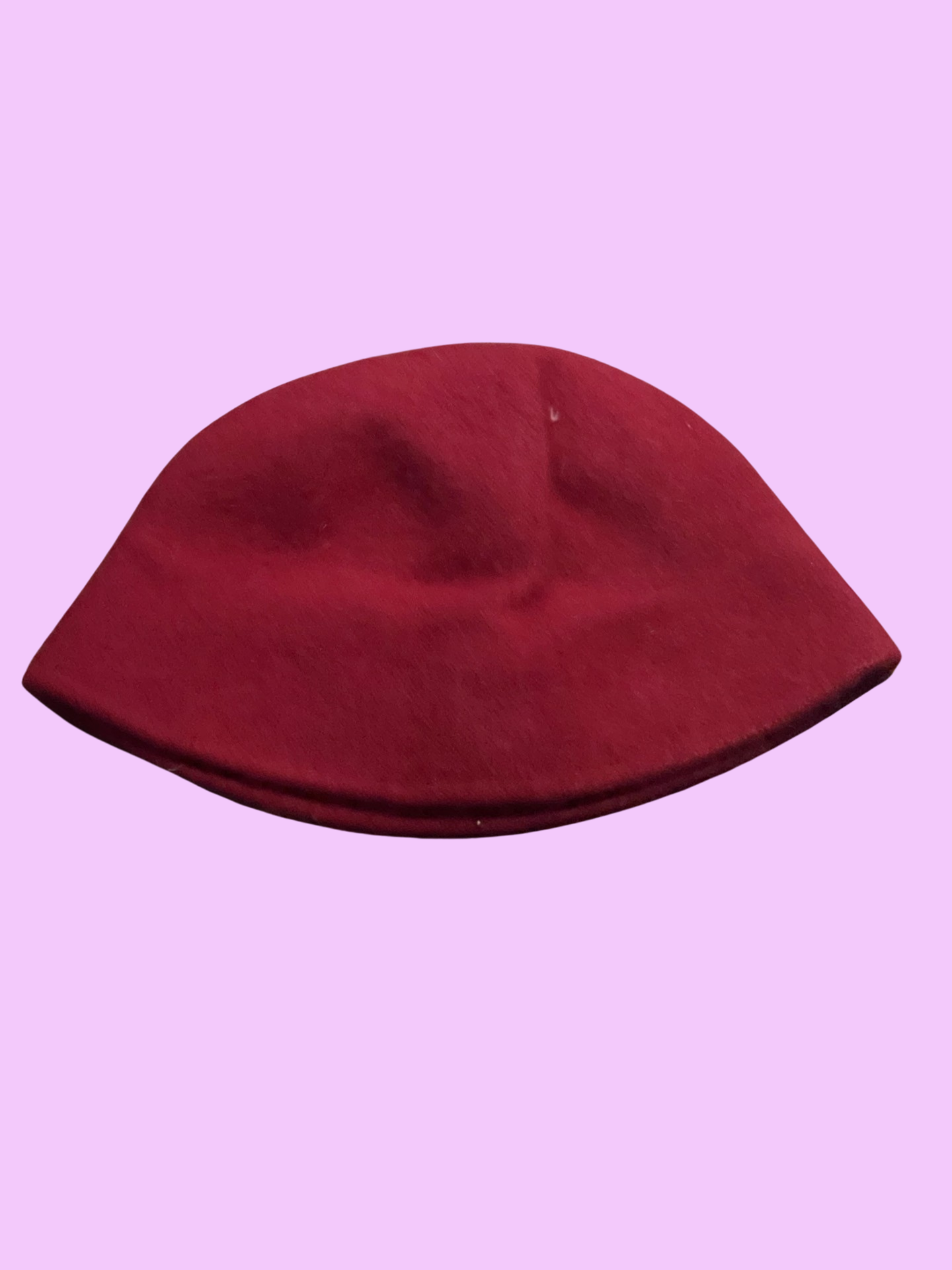 Vintage Cheveux red polyester hat