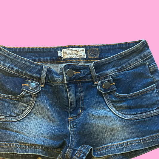 American rag vintage early 2000s y2k jean mini shorts size 7