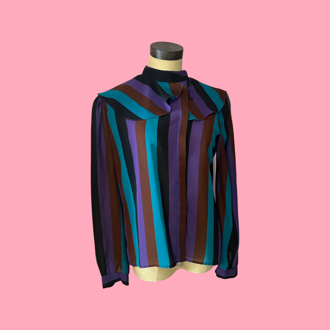 Judy banks vintage 80s blouse