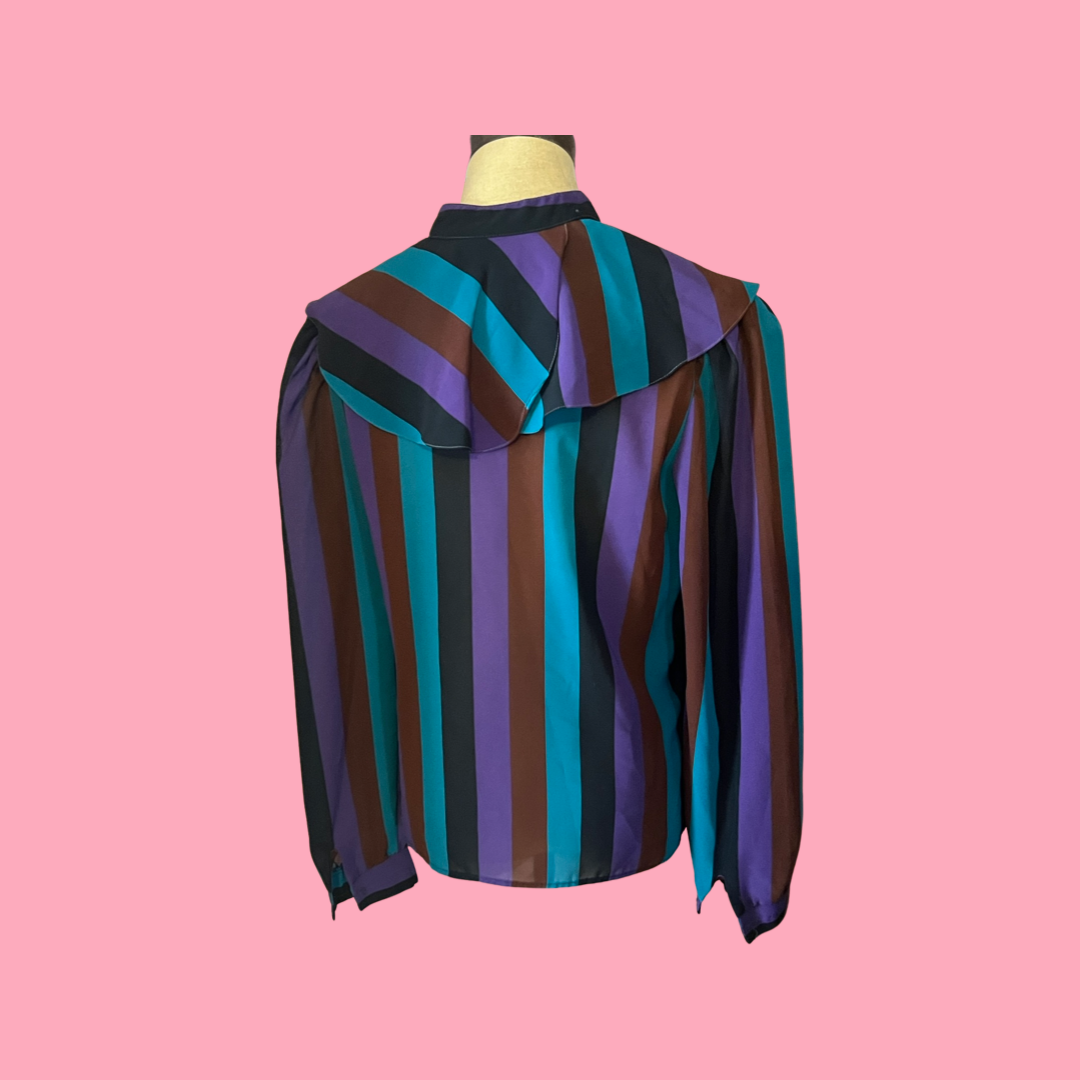 Judy banks vintage 80s blouse