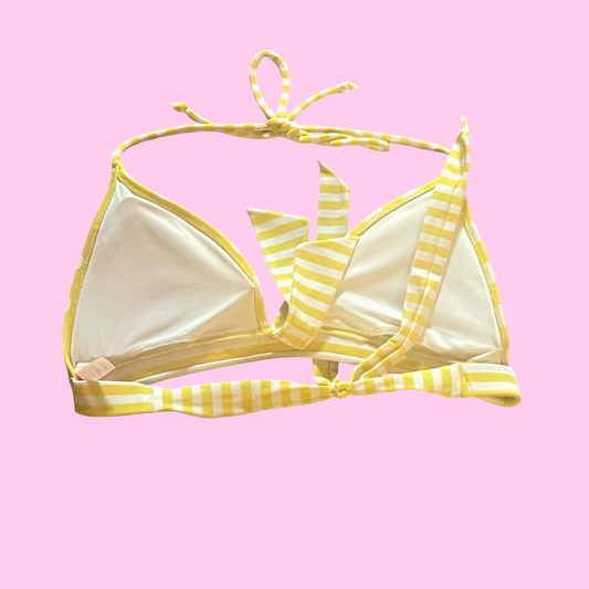 Victoria secret yellow y2k early 2000s bikini top size small