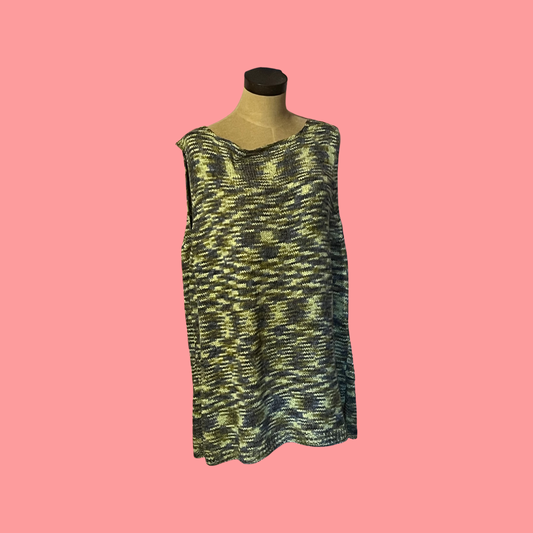 Avenue vintage knitted green top size 22/24