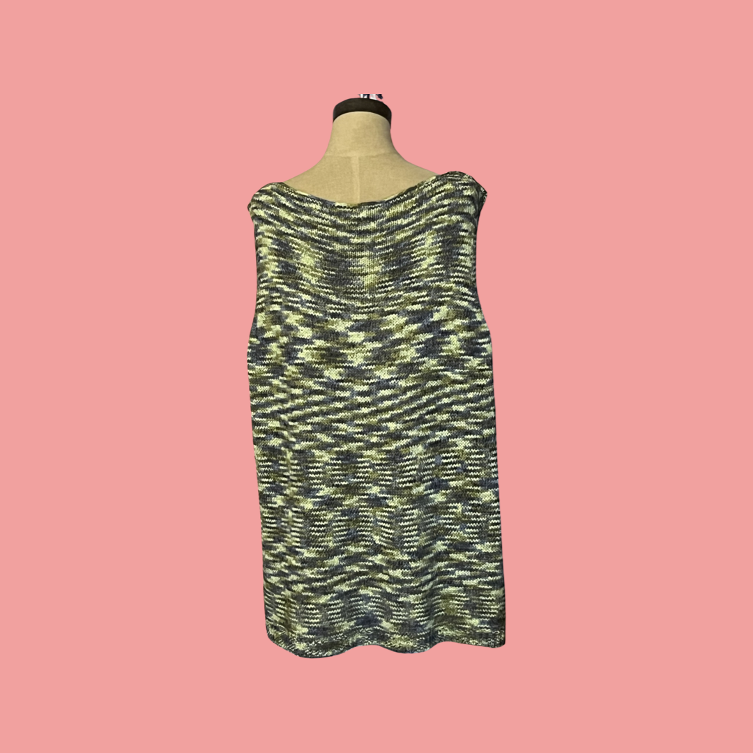 Avenue vintage knitted green top size 22/24