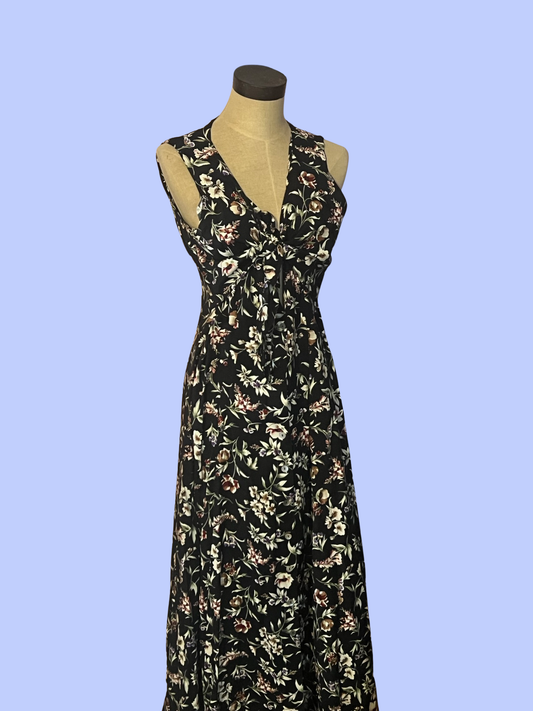 Robbie Bee vintage 80s floral dress size 12