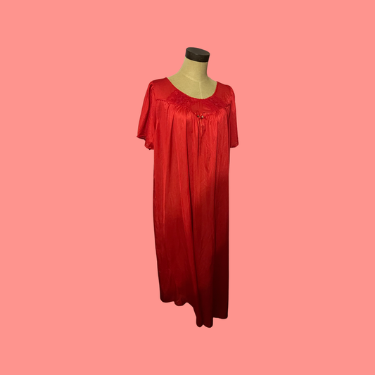 Fundamentals vintage 1980s red nightgown size large