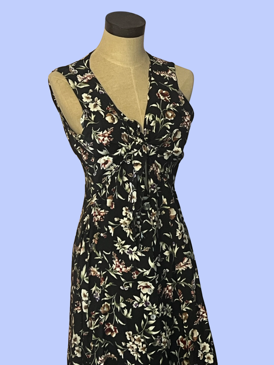 Robbie Bee vintage 80s floral dress size 12