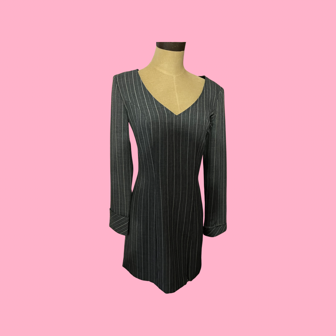 Fredricks of Hollywood pinstripe dress