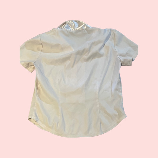 Baby pink vintage blouse size large