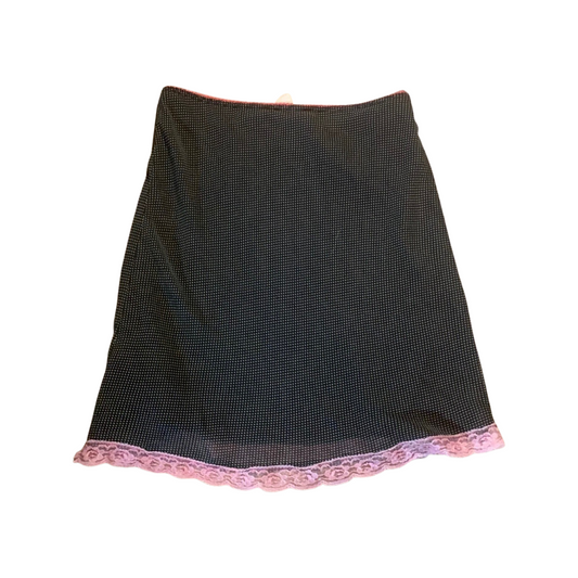 vintage polka dot mini skirt size XS