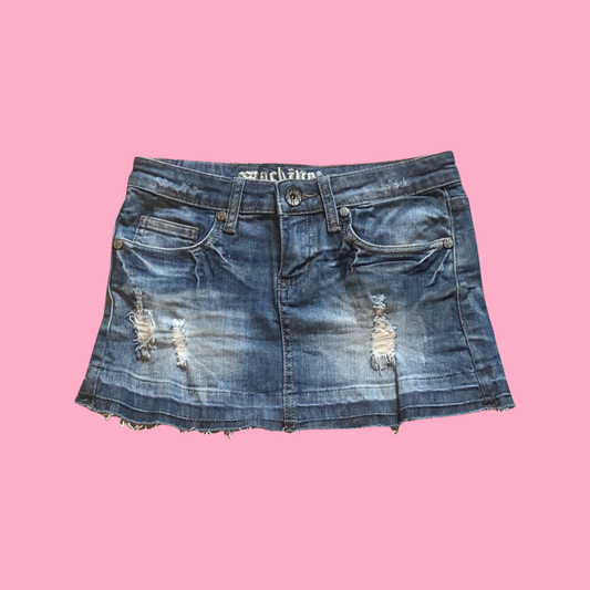 Jean mini skirt size small